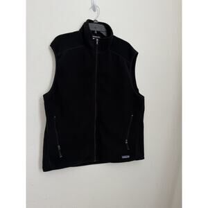 Black Patagonia Synchilla Vest Mens Size XLarge Sleeveless Fleece Full Zip Warm